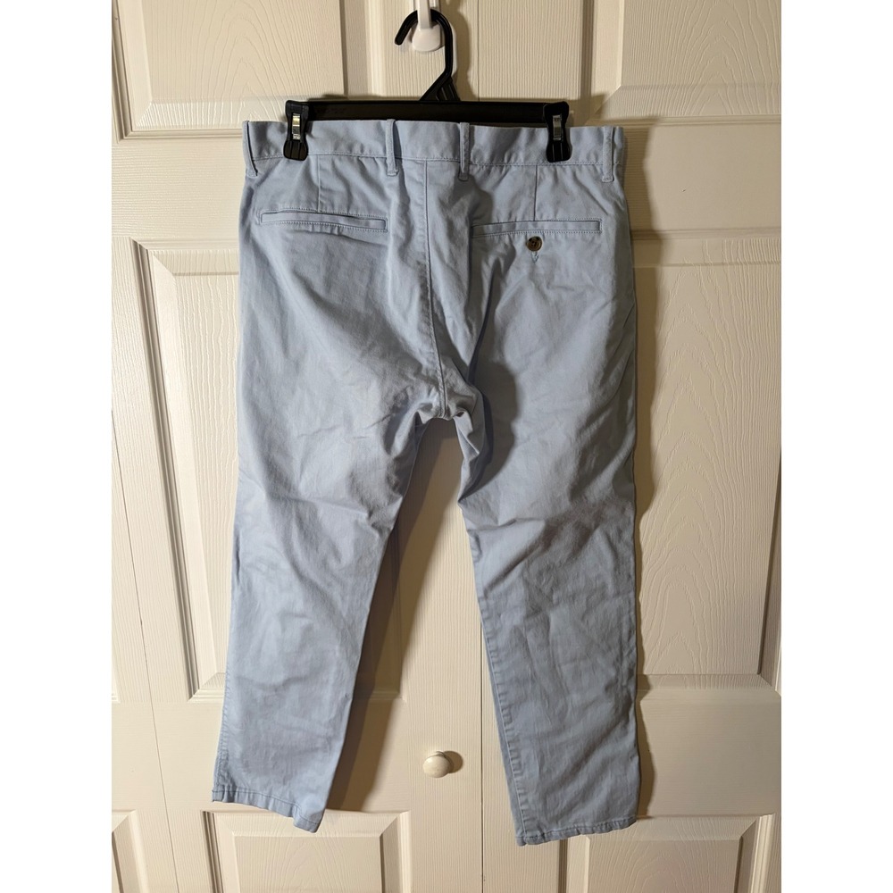 J.Crew Flex Slim Fit Chino Pants Light Blue Mens 32x30 Stretch Twill Trousers - Picture 5 of 6